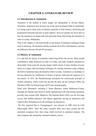 Internship report on animation | PDF