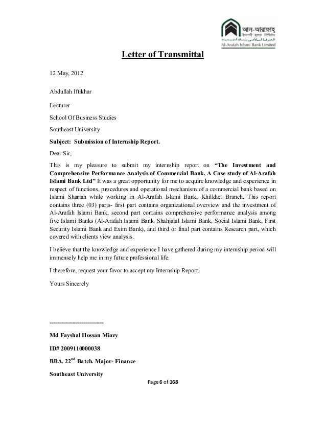the investment and comprehensive performance analysis of commercial b business letter requesting information