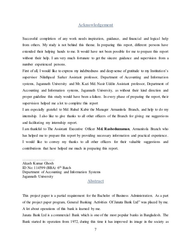 pdf report on general banking activities of janata bank ltd Creditable reportthis report is about the general banking and credit management: a practical study on janata bank limited, farmgate corporate branch, dhaka it was a great pleasure for working on this report to learn some real life lessons and firsthand. pdf report on general banking activities of janata bank ltd Creditable reportthis report is about the general banking and credit management: a practical study on janata bank limited, farmgate corporate branch, dhaka it was a great pleasure for working on this report to learn some real life lessons and firsthand.