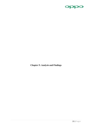 23 | P a g e
Chapter 5: Analysis and Findings
 
