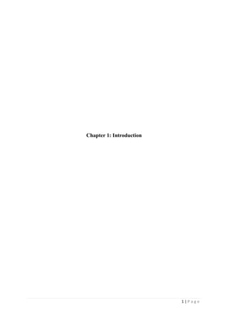 1 | P a g e
Chapter 1: Introduction
 