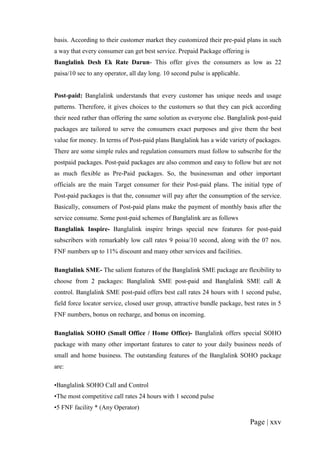 Desh Pattern Internship report on promotional activities of banglalink 26 jun-19 | PDF
