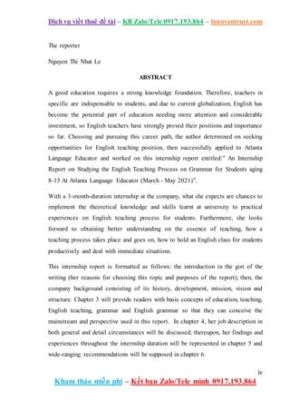 Internship Report on Studying the English Teaching Process.docx
