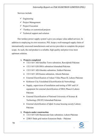 Pak Elektron Limited (PEL) Internship Report | PDF