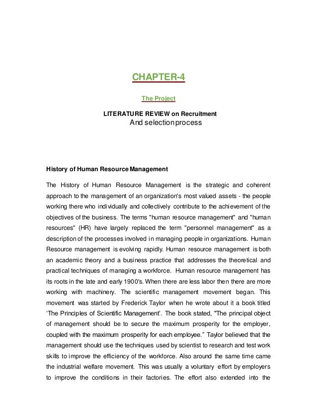 recruitment and selection process thesis report by iipm recruitment and selection process thesis report by iipm