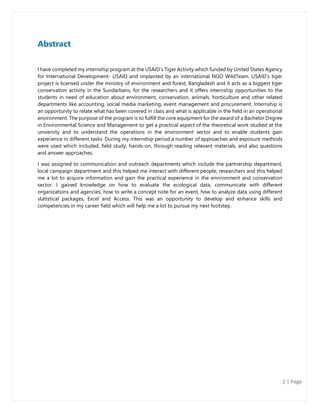 Internship Report 2017 | PDF