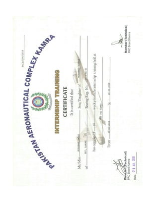 Internships certificates | PDF