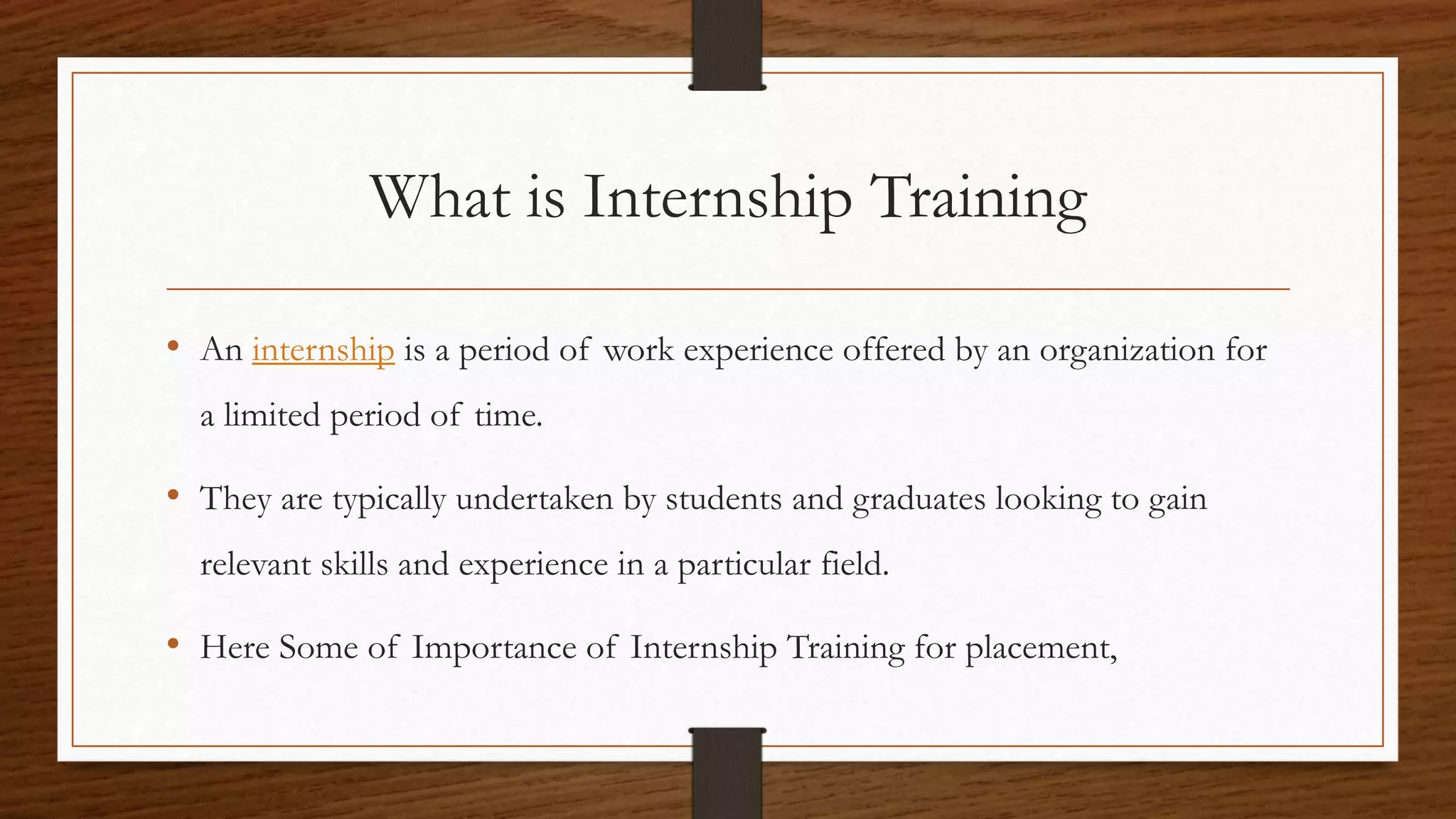 internship-training-for-placement-ppt