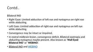 Intact Eye Internuclear, External and Total Ophthalmoplegia | PPTX
