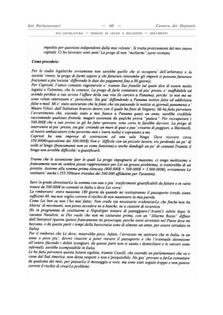 Atti Parlamentari                         —   60   —                      Camera dei Deputati
              XVI LEGISLATURA   —   DISEGNI DI LEGGE E RELAZIONI   —   DOCUMENTI
 