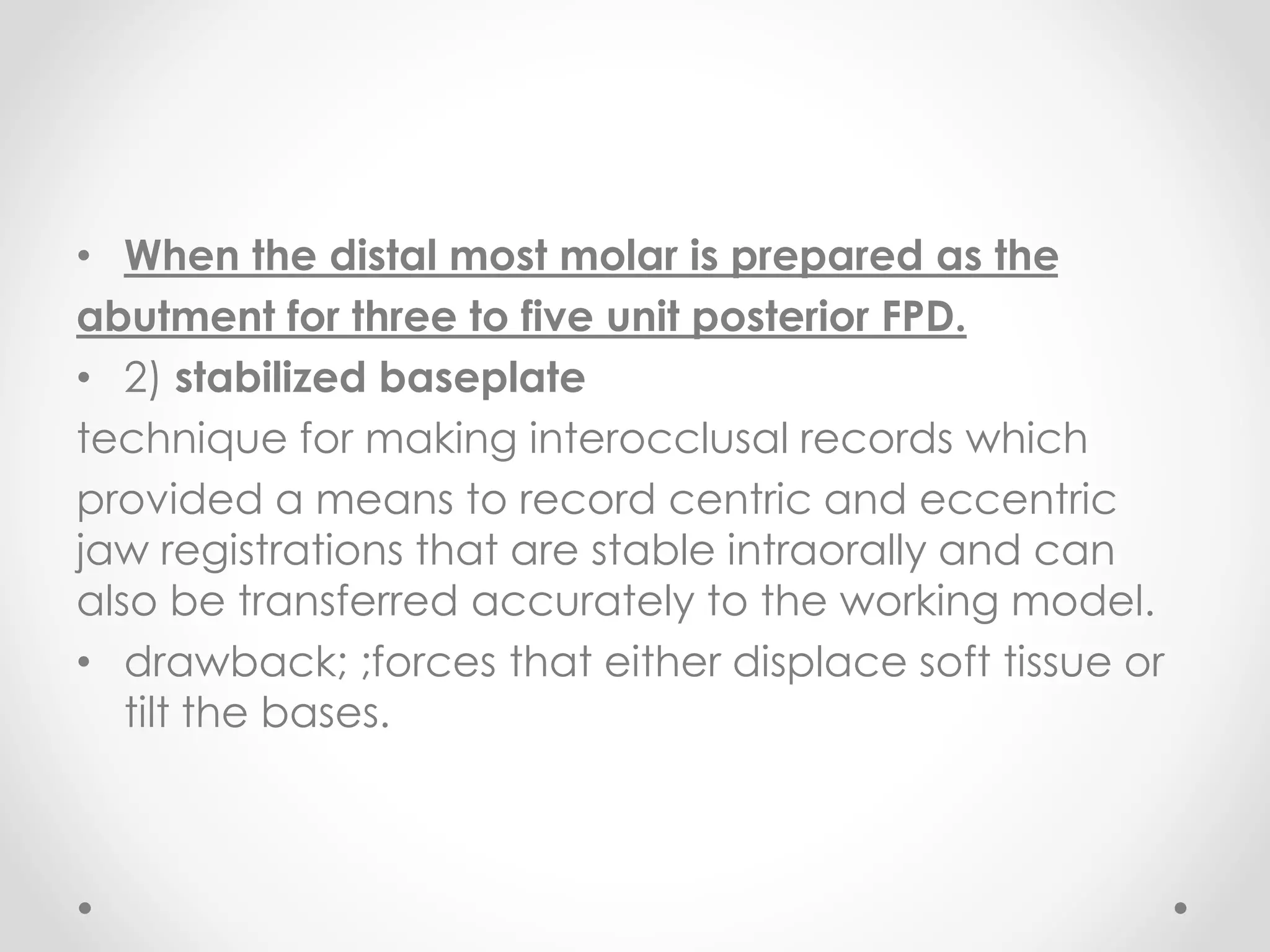 bite registration for fixed Prosthodontic restoration PPT