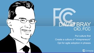 ©2014 Extreme Networks, Inc. All rights reserved.
§  100 CDOs serve in large global organizations
in 2014, more than double that in 2012
§  By 2015, 25% of large global organizations
will have appointed Chief Data Officers
§  Over 25% of CDOs are women, almost twice
as high as for CIOs (13%)
§  By 2014, more than 20% of government
organizations will have appointed a CDO
Chief Digital Officers
 