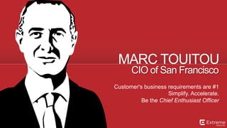 ©2014 Extreme Networks, Inc. All rights reserved.
CIO ofADP
MIKE CAPONE
Responsible for both IT and product dev
Guide strategy with peer collaboration
Work with CMO on analytics and big data
 