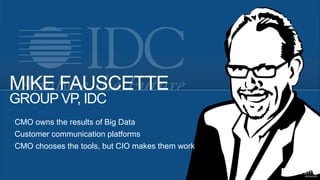 ©2014 Extreme Networks, Inc. All rights reserved.
VP CONTENT, NE PATRIOTS
FRED KIRSCH
Know your customers
IT infrastructure is a business asset
Big Data rewards customer engagement
 