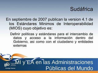 Plan de Trabajo Definir los principios para la selección de estándares. 