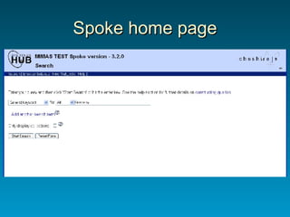 Spoke home page 