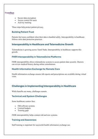 Interoperability in Healthcare: Connecting Systems for Better Patient ...