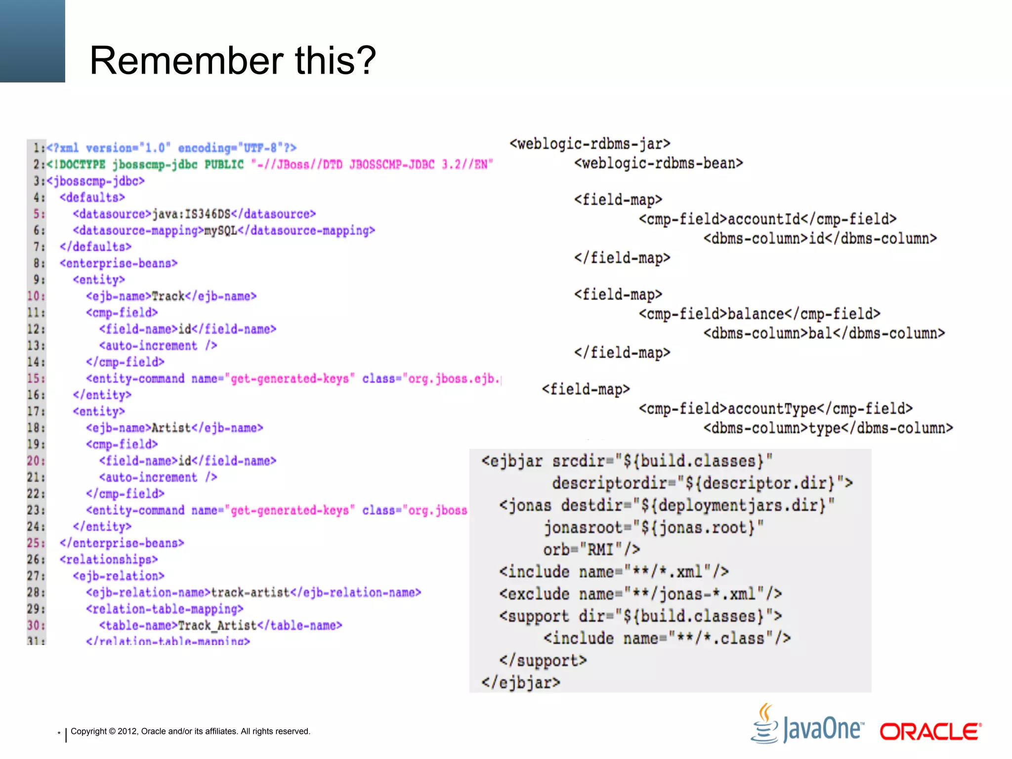 * Copyright © 2012, Oracle and/or its affiliates. All rights reserved.
Remember this?
 