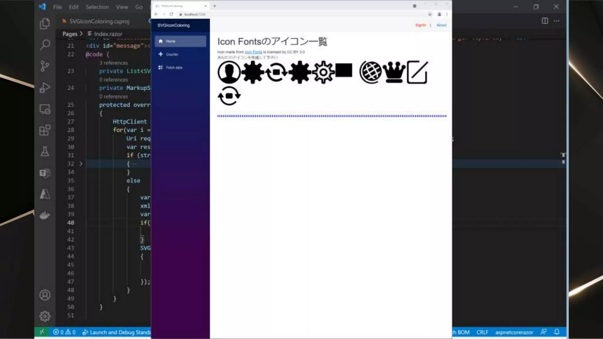 フリーSVGサイトのSVGを表示する
ログインユーザーの
アイコンURL
色付けした内容
他ユーザーのアイコンURL
他ユーザーのアイコン色
ユーザー
Request
Response
SVGs
Free icon site
login
他のユーザーが使って
いるアイコンと色
自分の
アイコン
フリーアイコンサイト
のアイコン一覧
色
選択
OK
 