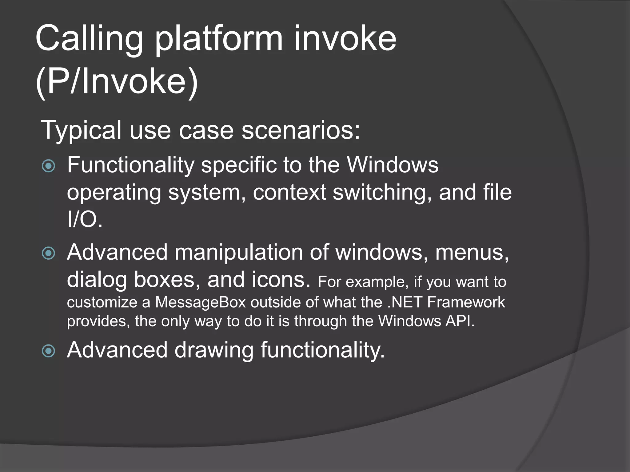 Deploying COM-EnabledAssemblies To generate the resource file, you compile the script by using the Resource Compiler, as shownhere:rc ComVisiblePersonLib.res Then you recompile the assembly with the type library embedded as a Win32 resource file, as shownhere:' VBvbc /t:library ComVisiblePerson.vb /win32res:ComVisiblePersonLib.res// C#csc /t:library ComVisiblePerson.cs /win32res:ComVisiblePersonLib.res