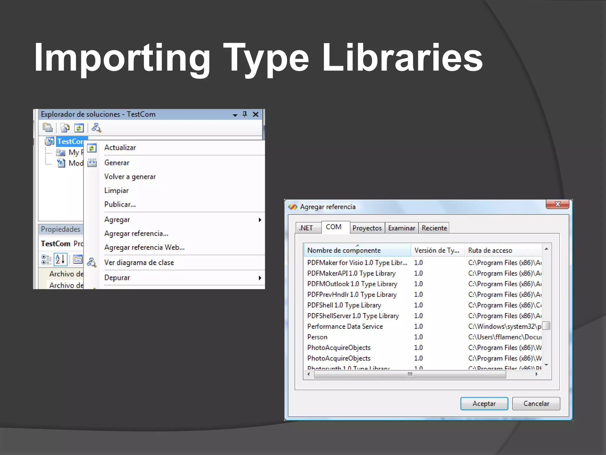 ImportingTypeLibraries