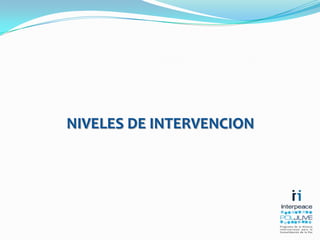 NIVELES DE INTERVENCION