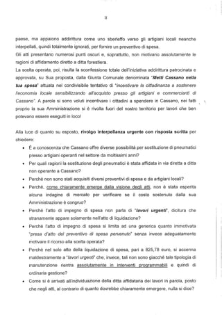 Interpellanza santorsola | PDF