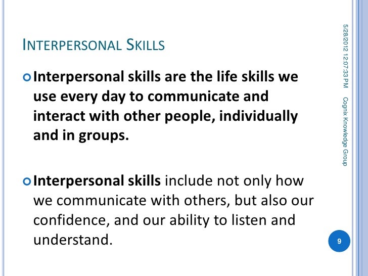 interpersonal ability