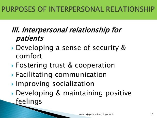 interpersonal development definition