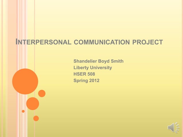 Interpersonal communication | PPT