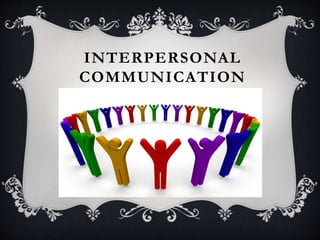 INTERPERSONAL
COMMUNICATION
 