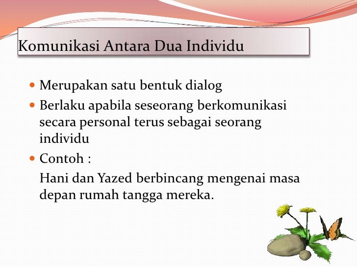 Interpersonal dan intrapersonal Interpersonal dan intrapersonal