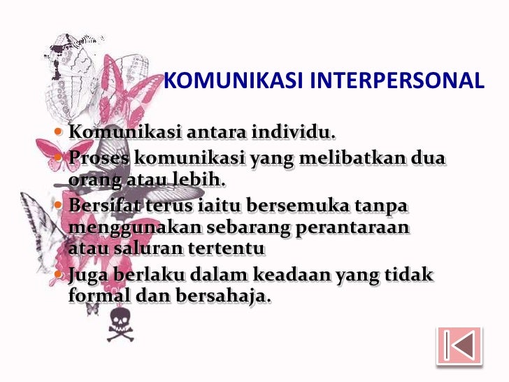 Interpersonal dan intrapersonal