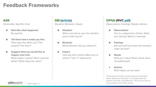 Interpersonal feedback talk and workshop