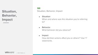 Interpersonal feedback talk and workshop