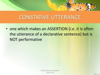 Interpersonal meaning | PDF