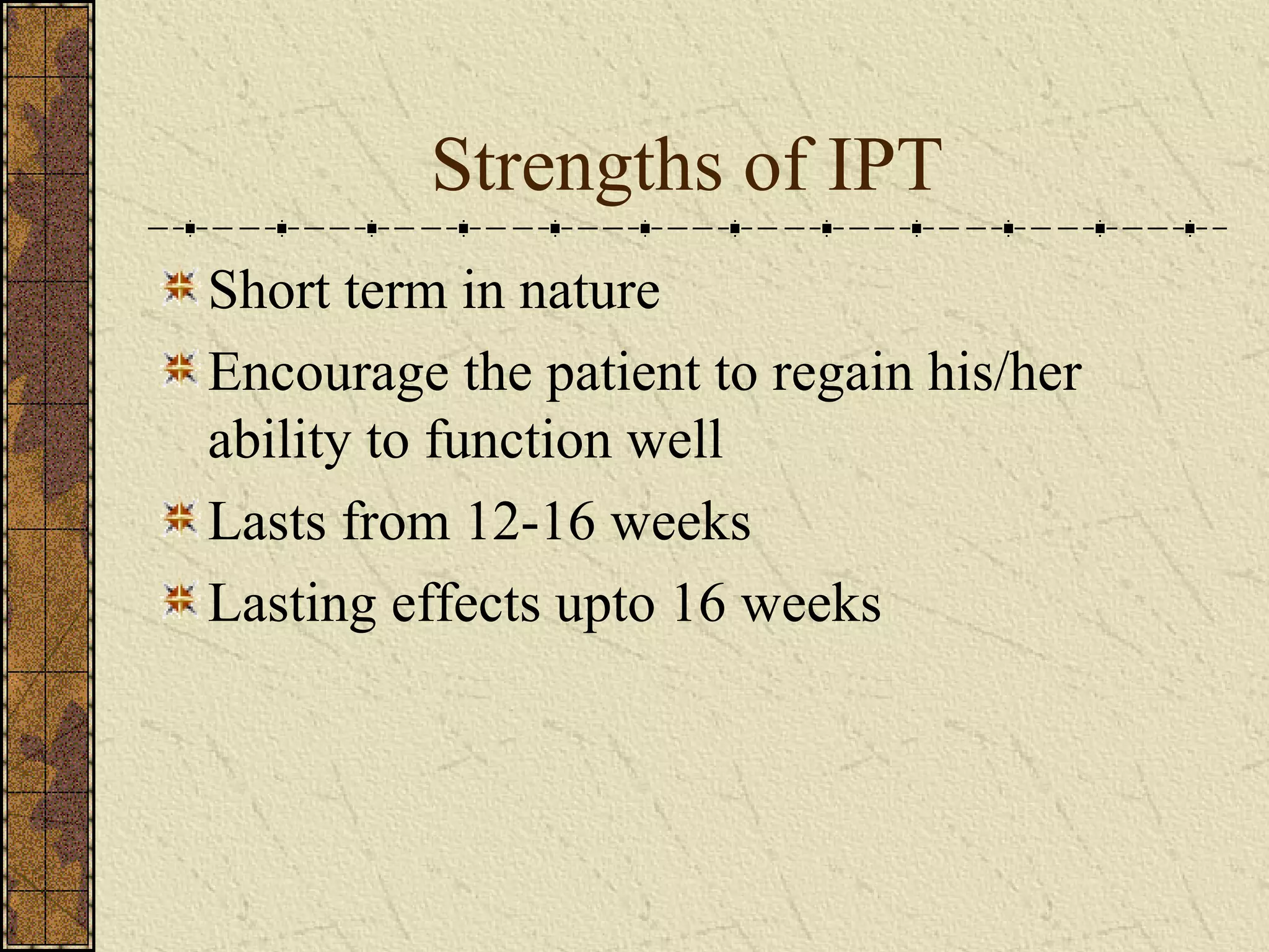 Interpersonal psychotherapy | PPT