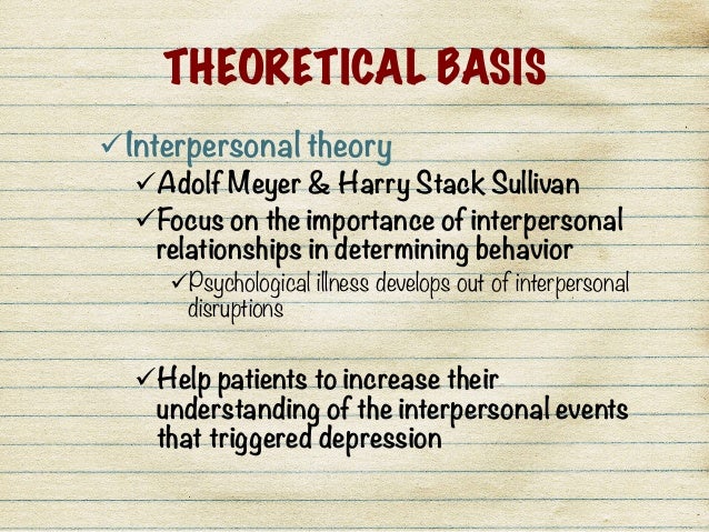 sullivan and interpersonal psychoanalysis Evans iii, fb (1996) harry stack sullivan: interpersonal theory and psychotherapy (1970) psychoanalysis and interpersonal psychiatry: the contributions of harry. sullivan and interpersonal psychoanalysis Evans iii, fb (1996) harry stack sullivan: interpersonal theory and psychotherapy (1970) psychoanalysis and interpersonal psychiatry: the contributions of harry.