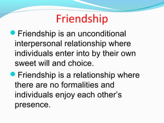 Interpersonal relationship skills muhammad faisal & nandan tyagi | PPT