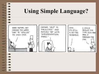 Using Simple Language? 