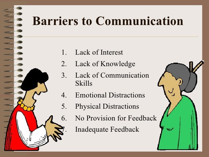 lack of communication