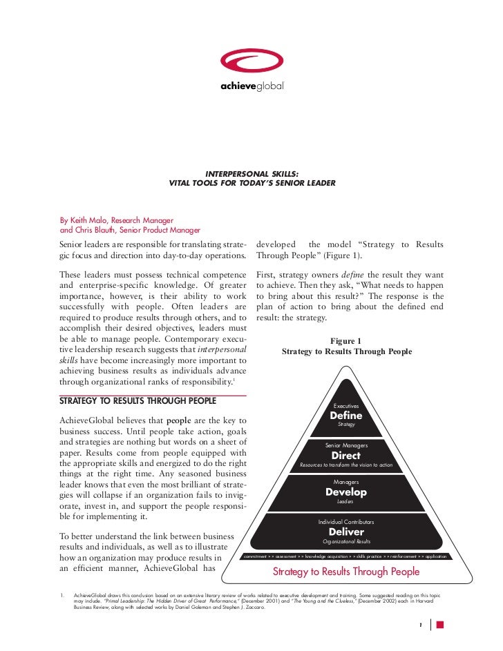what does interpersonal skills mean