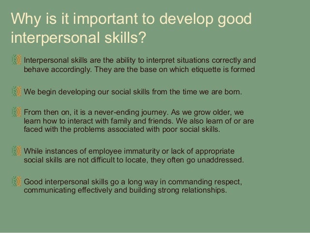 interpersonal ability