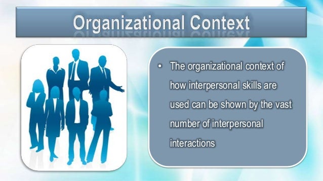 interpersonal abilities