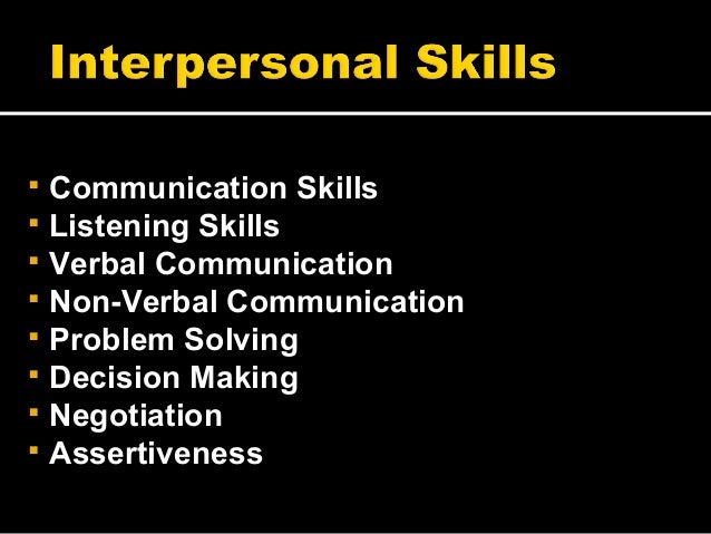 interpersonal goals