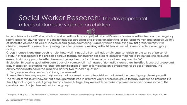 Research papers on the effects of domestic violence on children