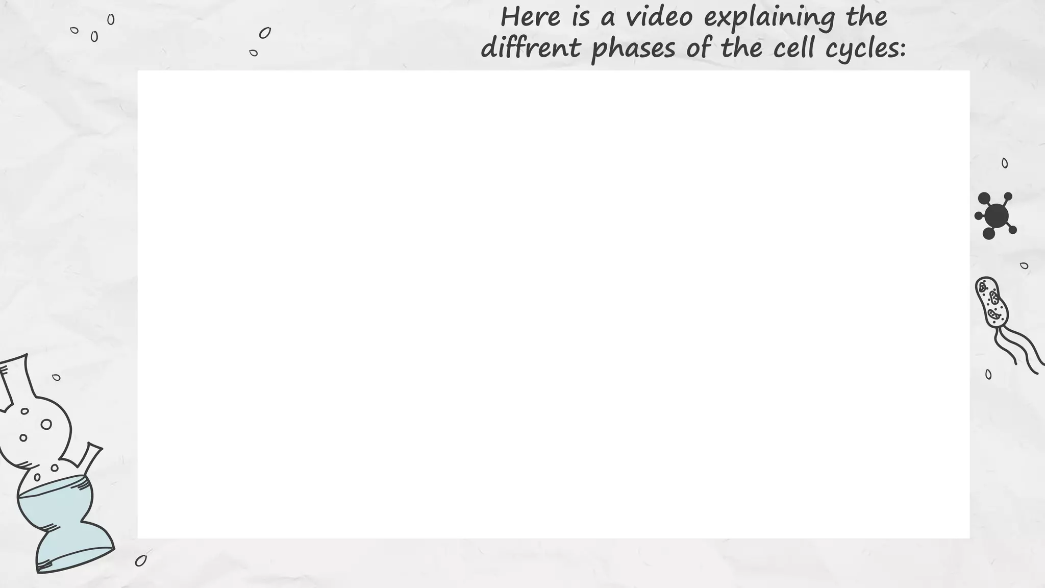 Here is a video explaining the
diffrent phases of the cell cycles:
 