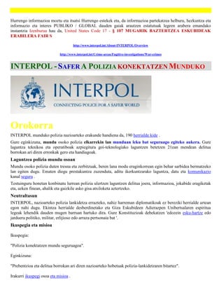 Interpol   bringing the united states to justice (basque)