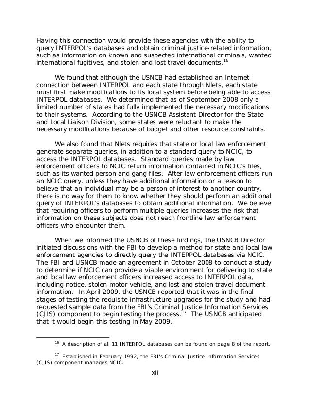 Interpol related cases 2013/36/EE