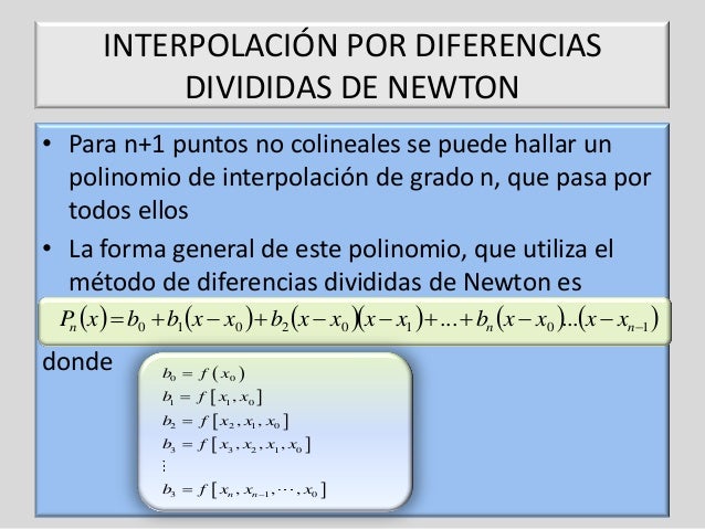 Interpolacion newton